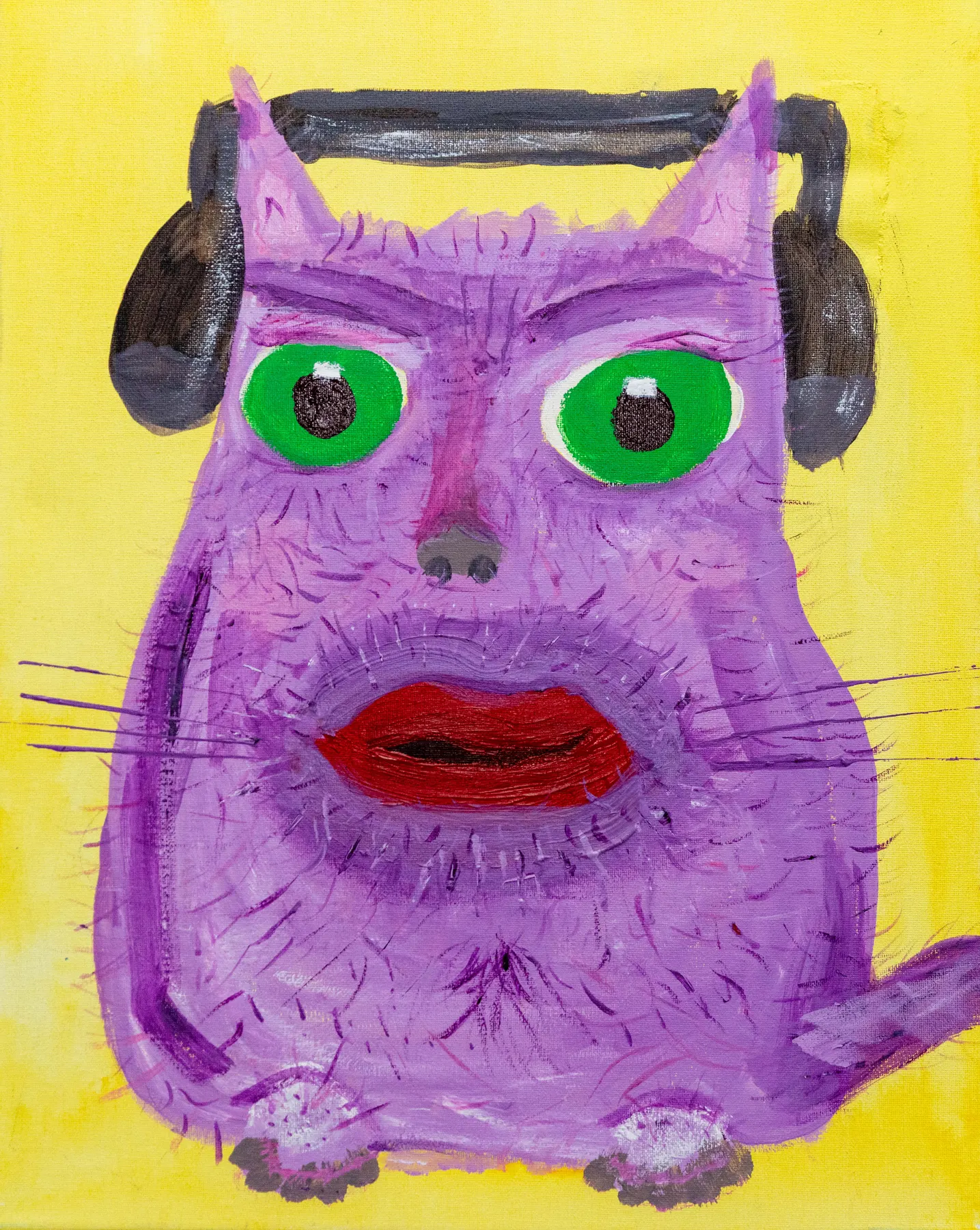 Dj C, peinture signée Robin