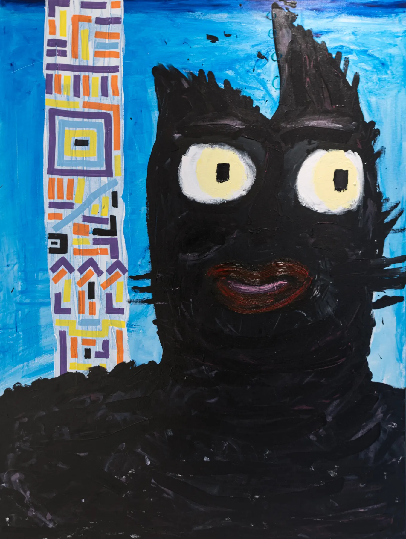 Le Baron, peinture signée Robin