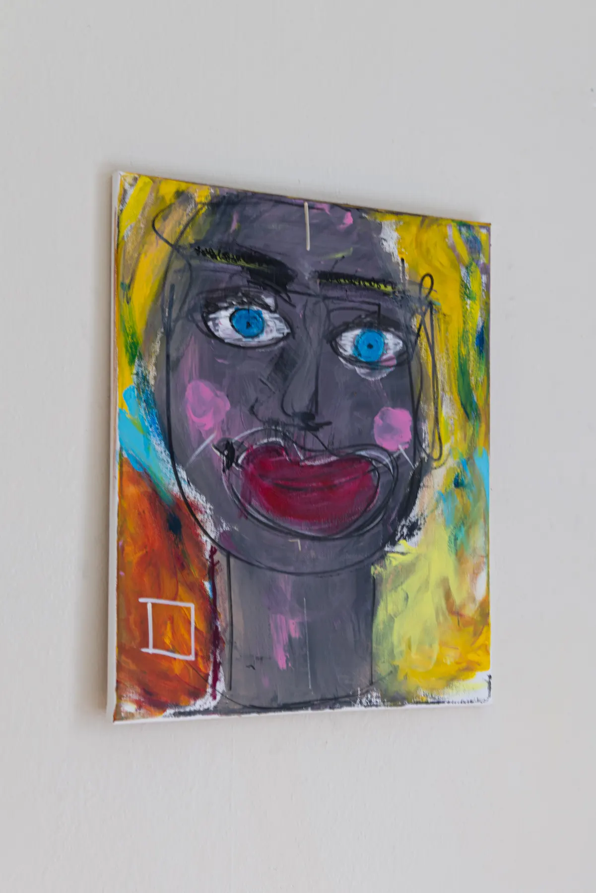 Brigitte, peinture signée Robin