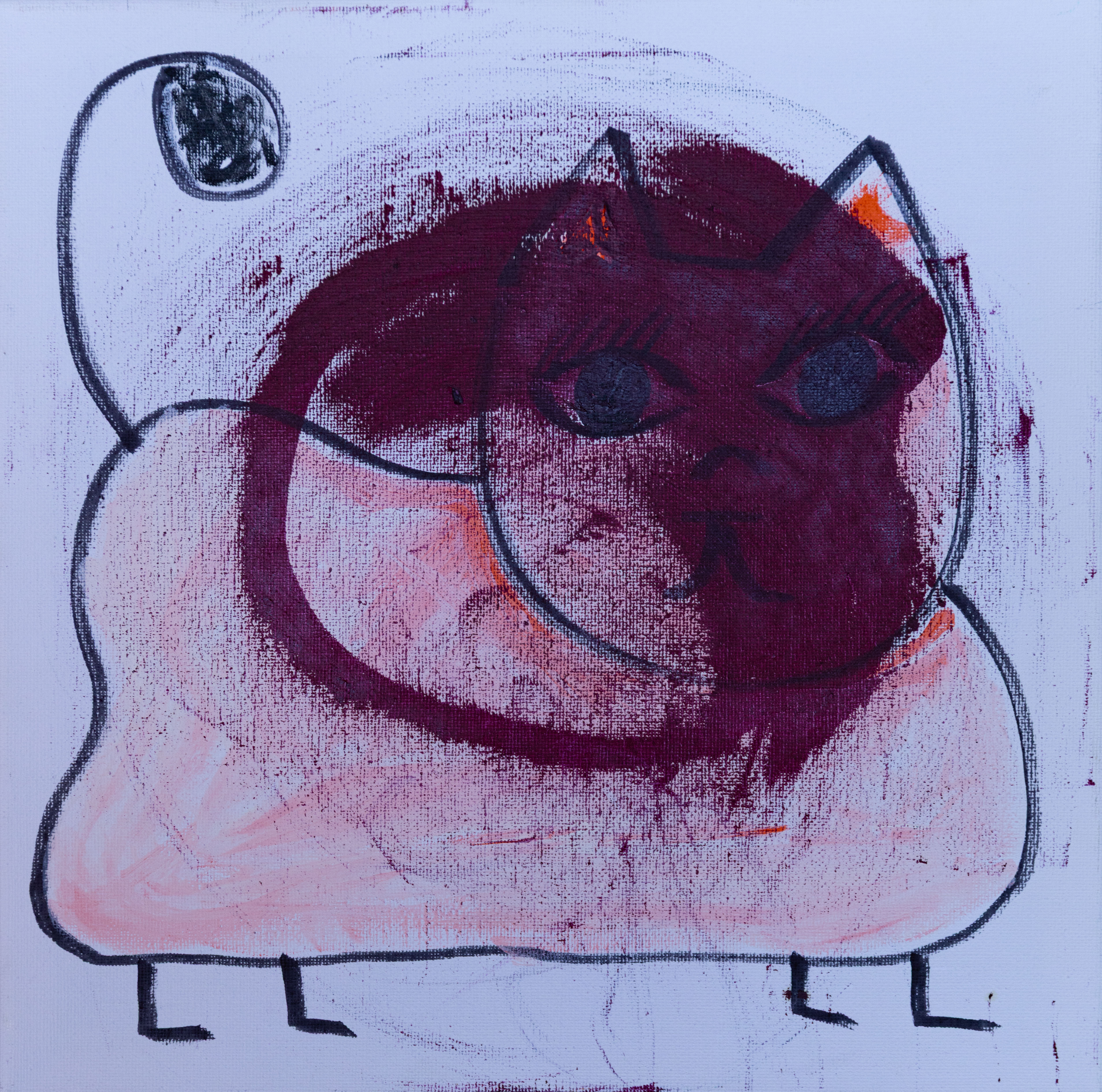 Betty, peinture signée Robin