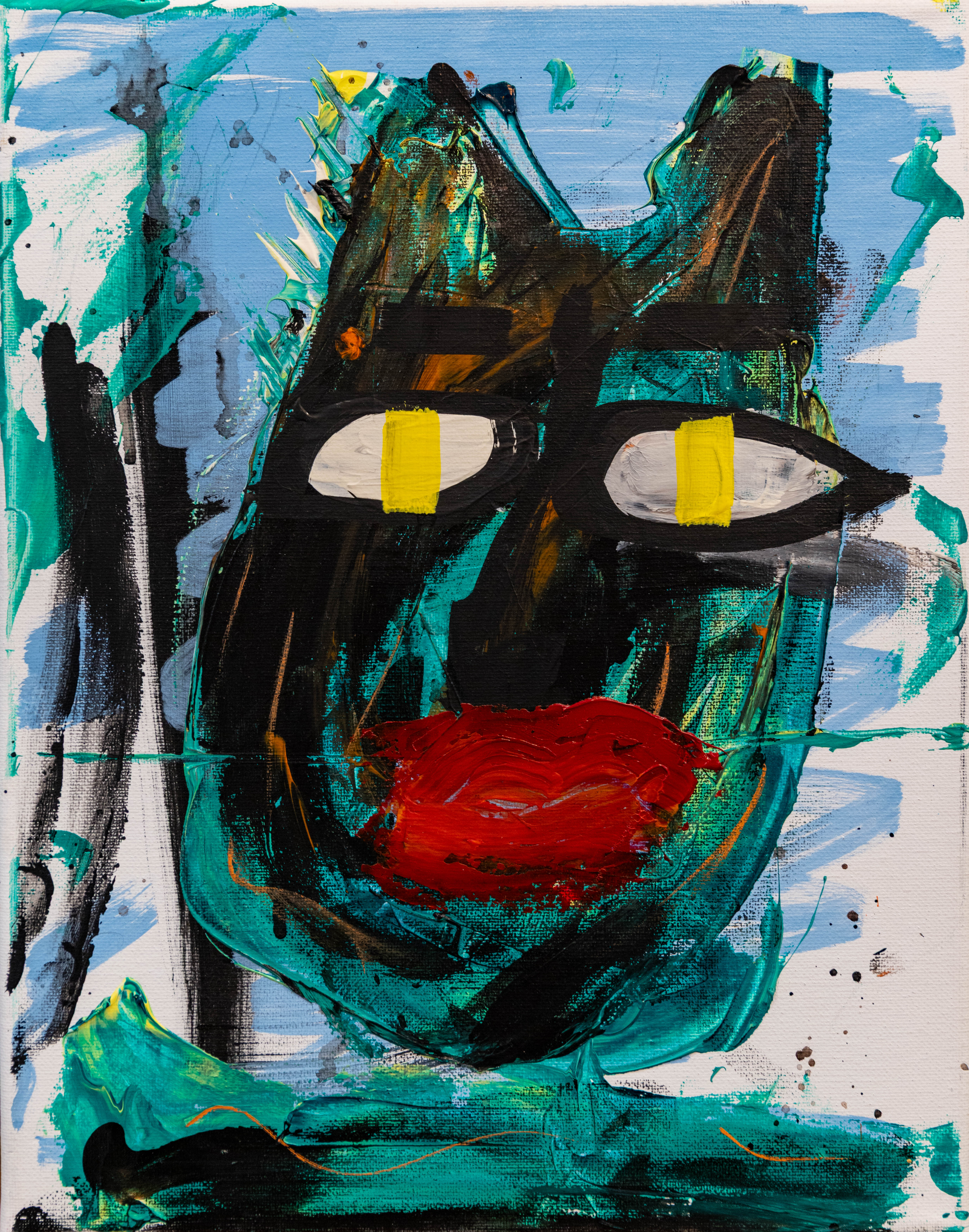 Chto, peinture signée Robin