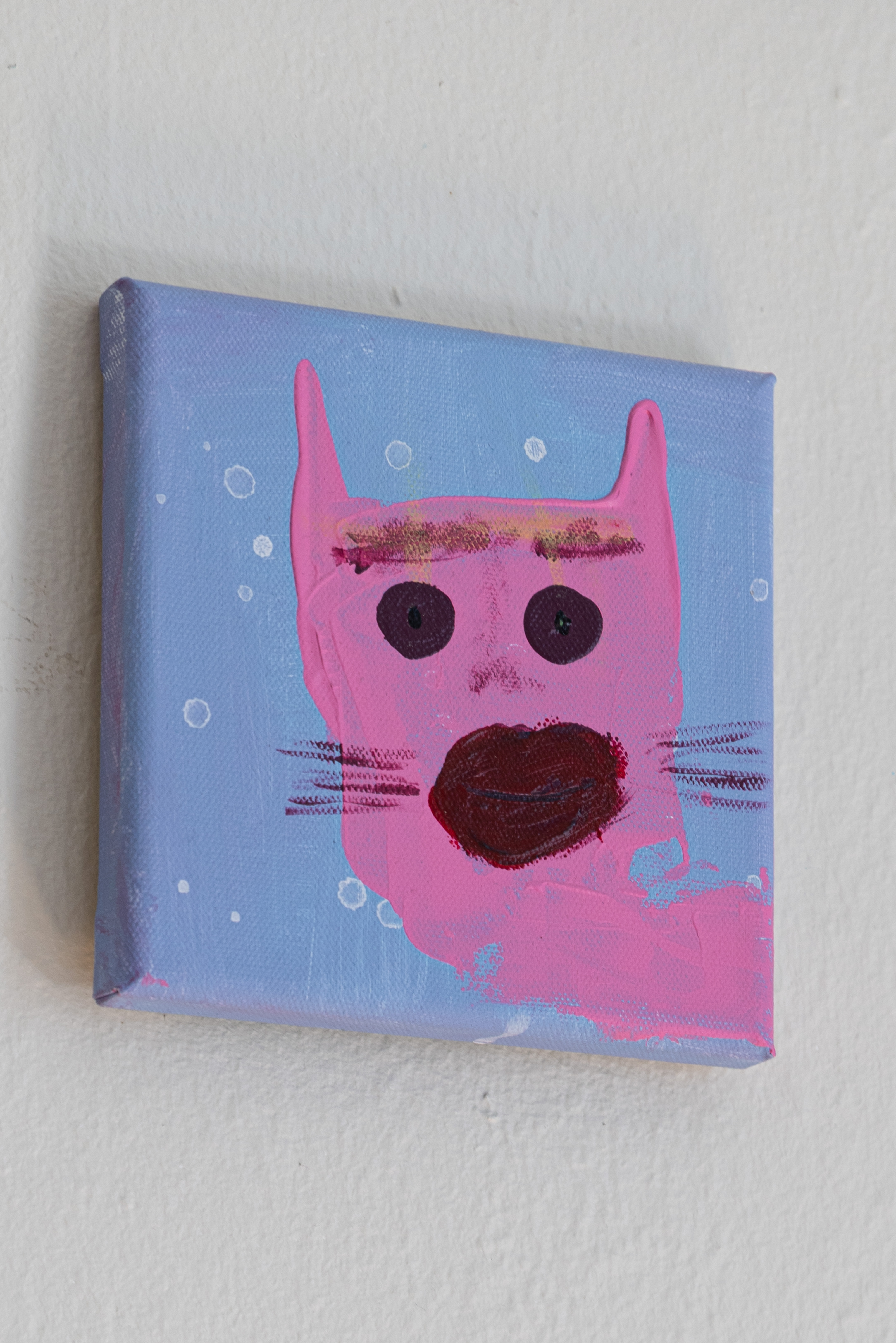 chat tout ptit nb 19, peinture signée Robin