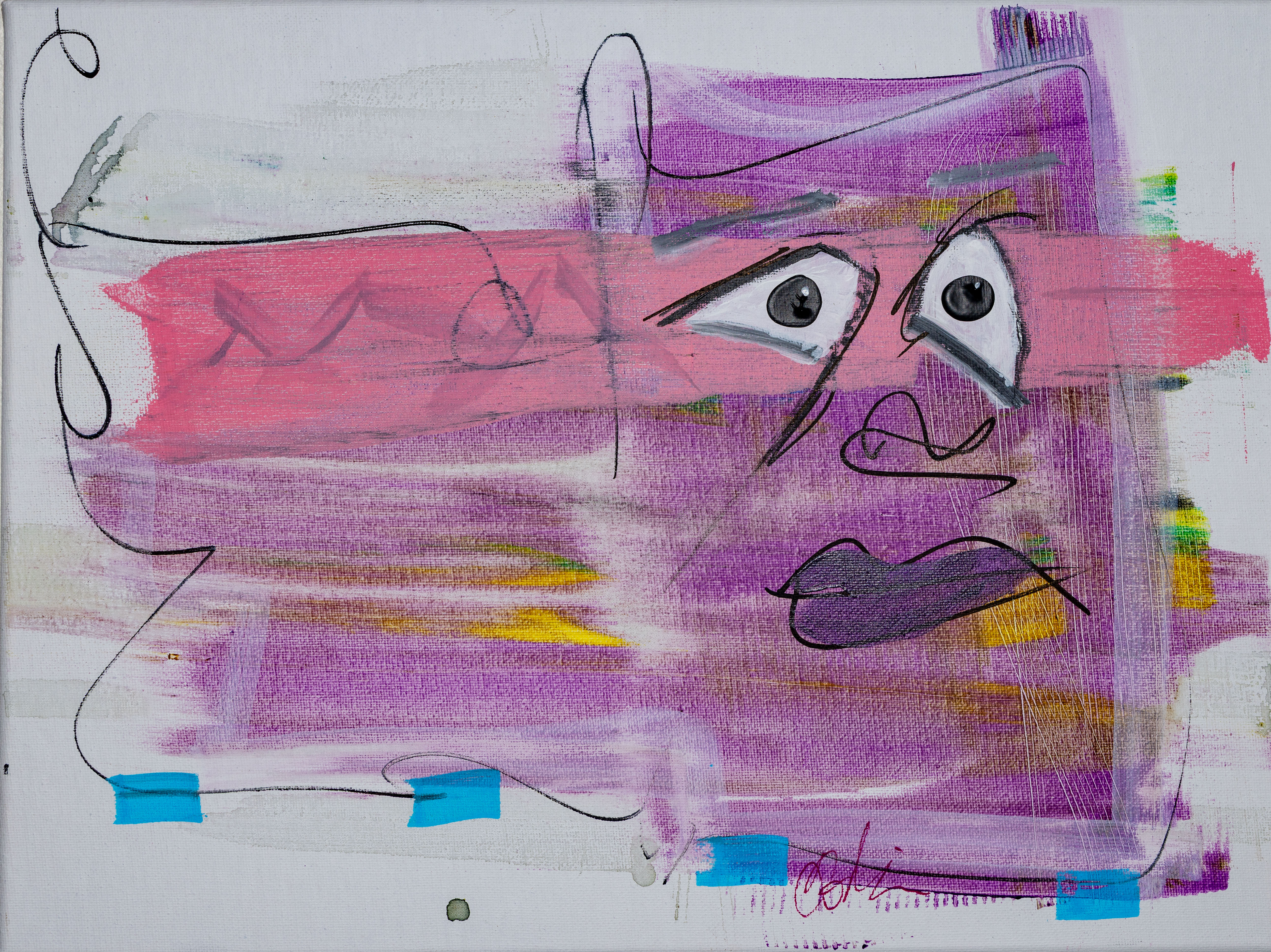 Edouardina, peinture signée Robin