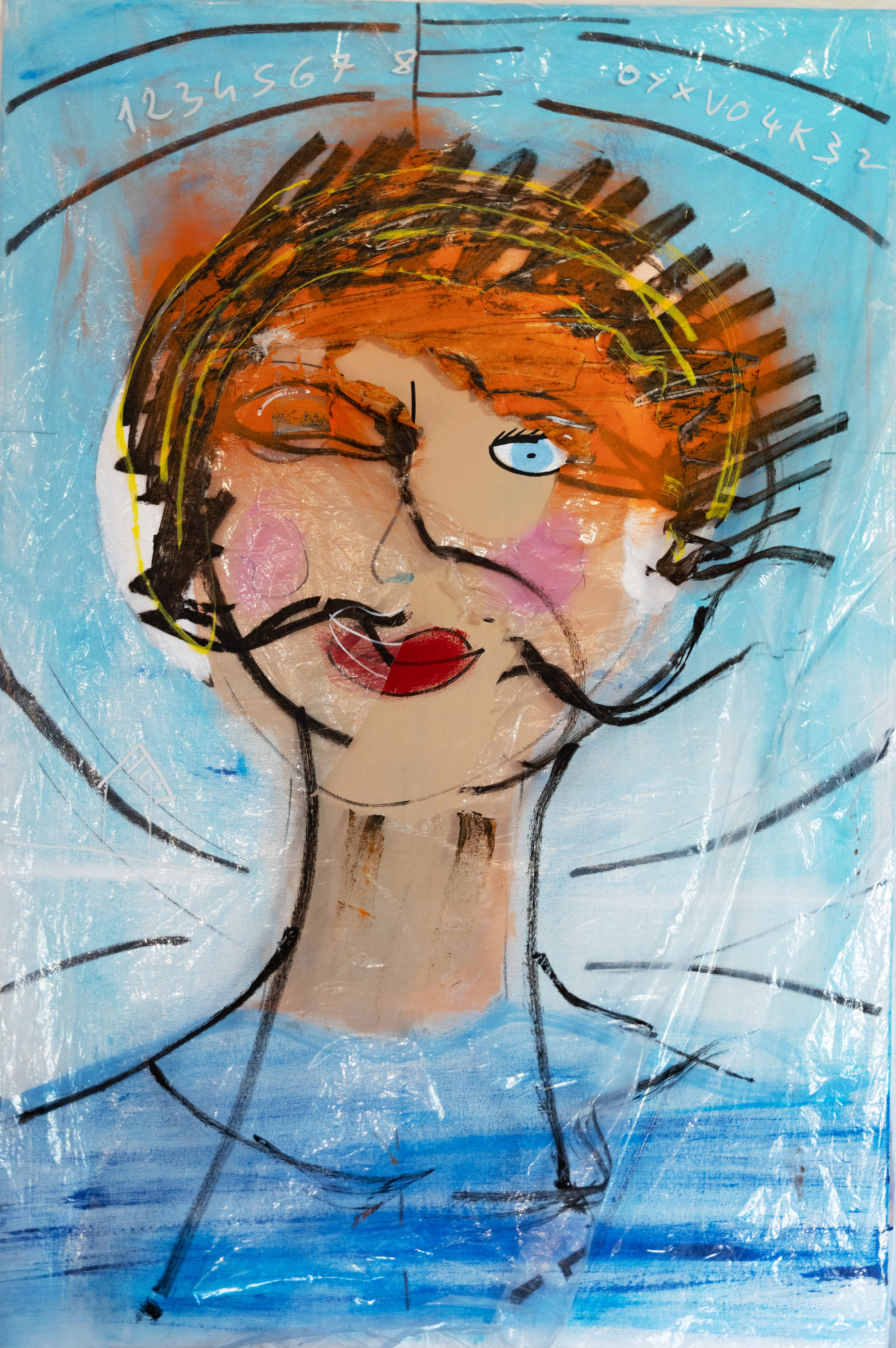 Elsa, peinture signée Robin
